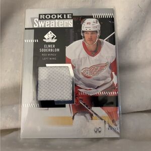 Elmer Soderblom rookie sweater card